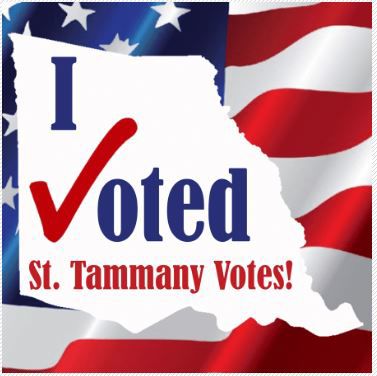 St. Tammany voting sticker